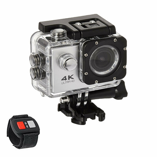 4K  Waterproof All Digital UHD WiFi Camera + RF Remote And Accessories