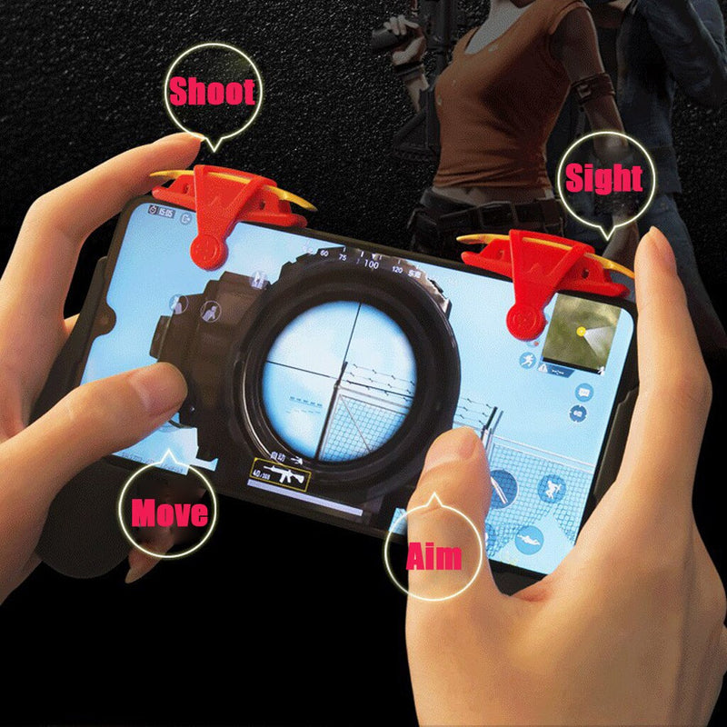 Phone Mobile Gaming Trigger Fire Button Handle for