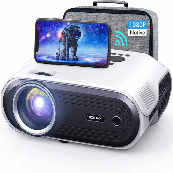 1080P 4K 8000L Full HD Projector with WiFi and Bluetooth