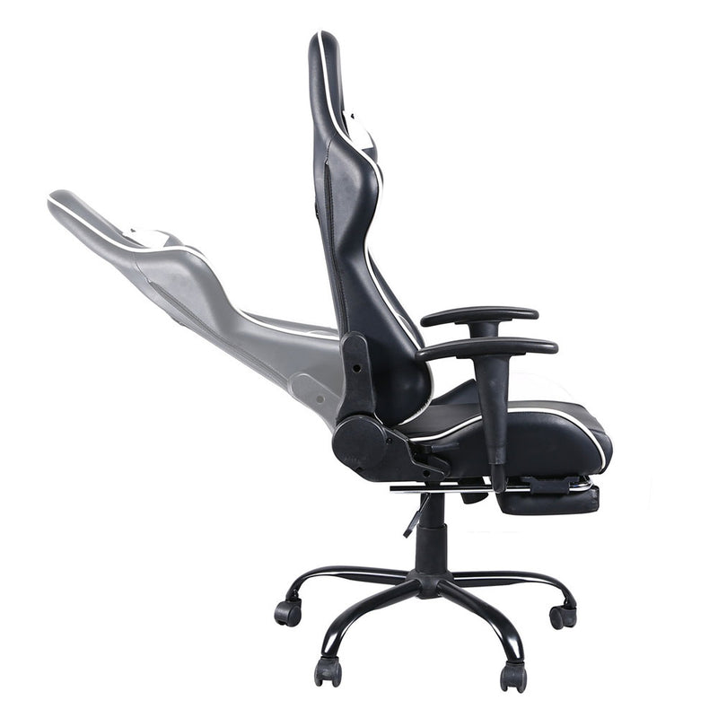 Swivel Chair Racing Gaming Chair Office Chair with Footrest Tier