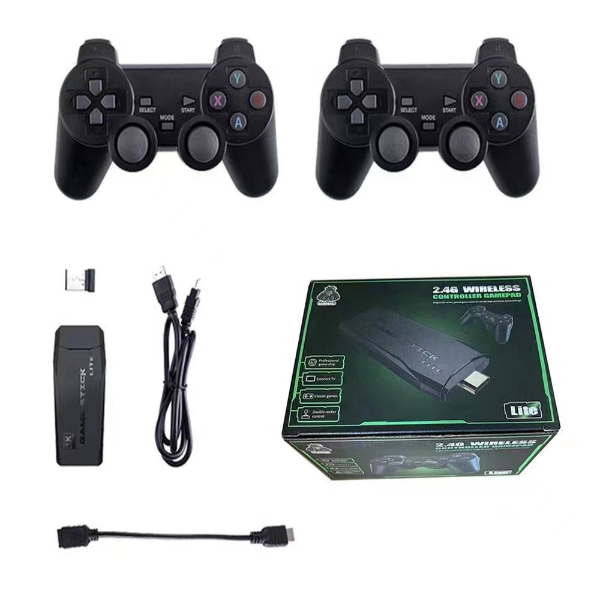 4K 2.4G Double Wireless Controller Game Stick Video Game Console