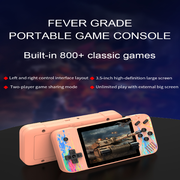 800 in 1 Portable Macaron Video Retro Game Console for Gifts